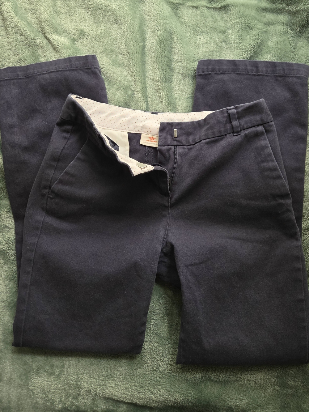 Dockers Girl's Navy Chinos Size 10 Regular 4 Pockets